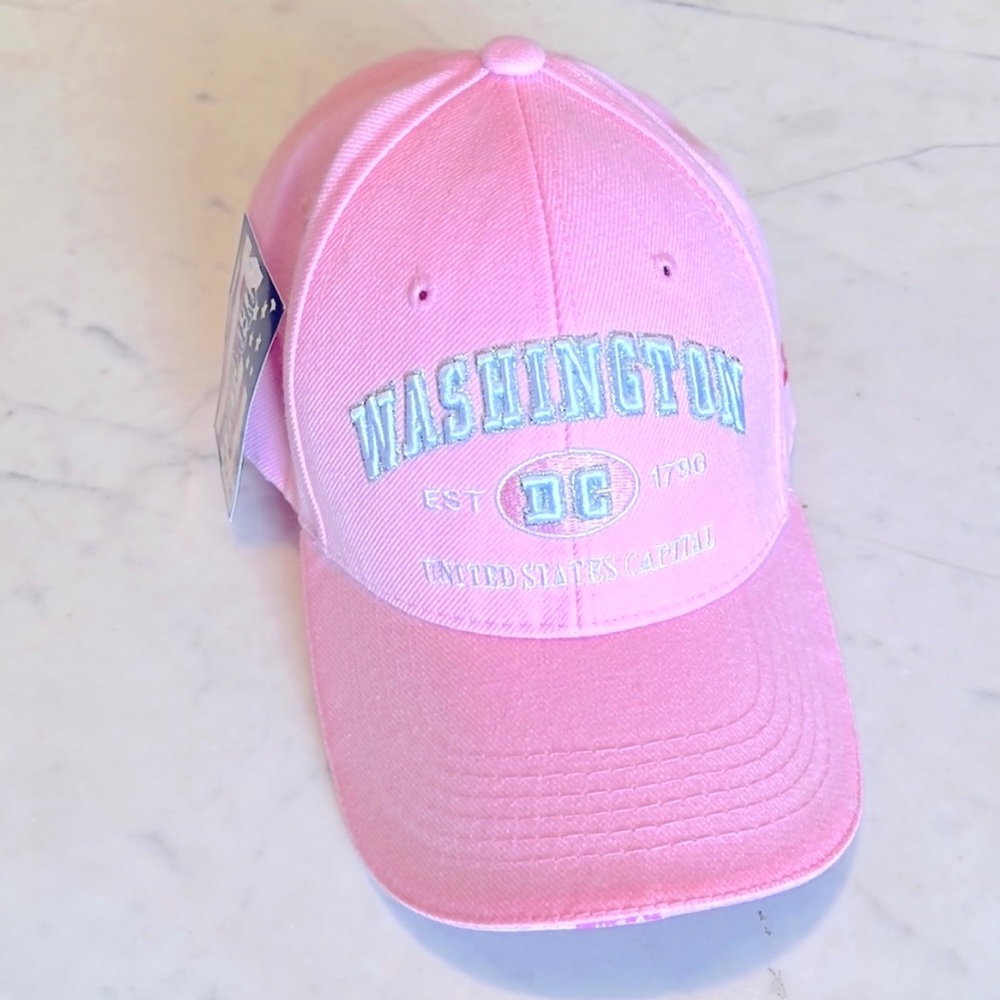 Old Glory | Baseball Hat | Pink | One Size | Embroidered | 100% Cotton | New